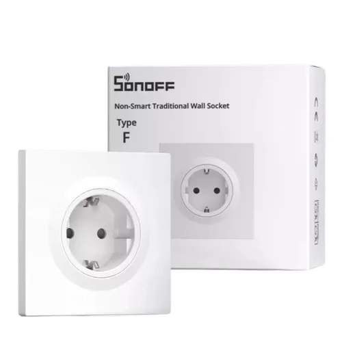 SONOFF WS01STPF-E – traditional wall socket for Fusion Orb, F-type, white