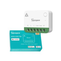   Sonoff MINI ONE PM – Relay module, single‑circuit, with energy monitoring, Wi‑Fi, Matter (MINI-1GSP)