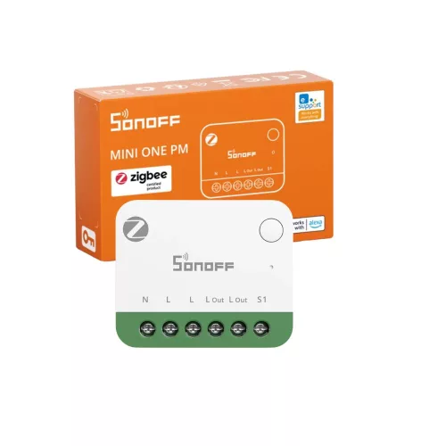 Sonoff MINI ONE PM – Relay module, 1‑circuit, with energy monitoring, Zigbee, Bluetooth (MINI-ZB1GSP)