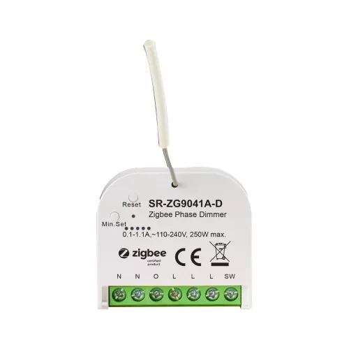 Sunricher Zigbee retrofit smart dimmer, 230V AC no neutral, 250W (SR-ZG9041A-D)