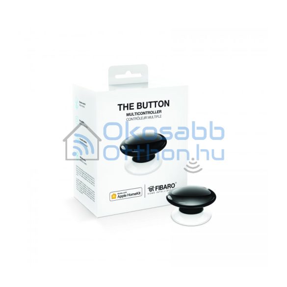 Fibaro The Button Fekete HomeKit