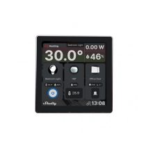   Shelly Wall Display smart control panel with 5 A integrated switch and color display Black