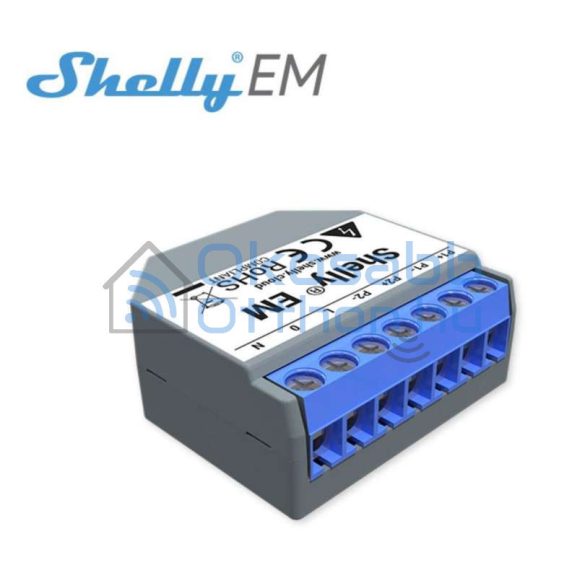 Shelly EM single phase energy meter with contactor control