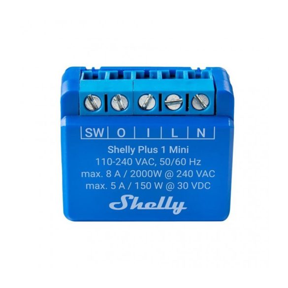 Shelly Plus 1 Mini Wi-Fi-operated smart switch, 1 channel 8 A