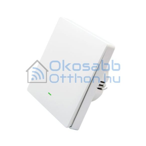 B1W LN 1-gang eWeLink smart WiFi + RF wall switch with physical button (white)