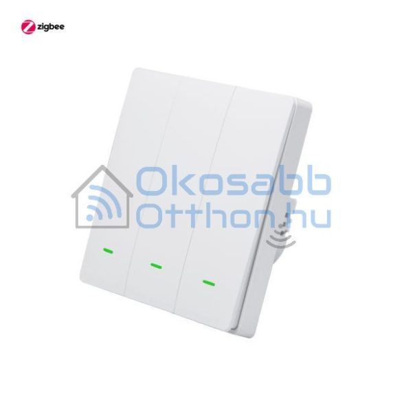 B3-L-ZB 3-gang Zigbee 3.0 smart wall switch with physical buttons (single-live-wire)