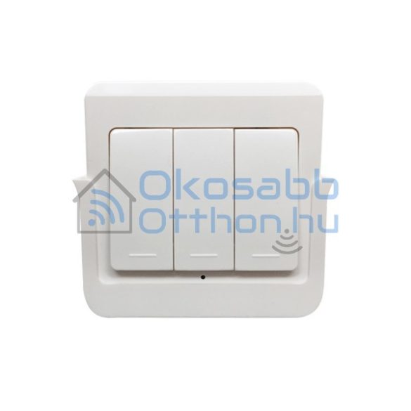 RFM3 3-gang wireless RF wall switch, removable from holder