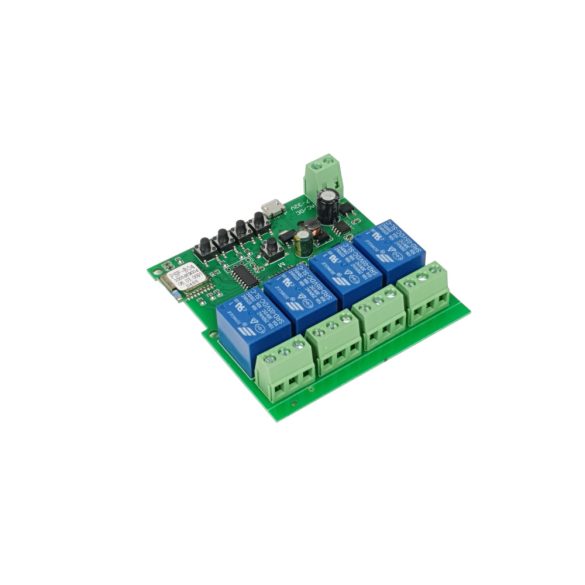 5V-32V 4-gang smart relay switch, with dry contact and momentary switch, eWeLink / Sonoff compatible, Wi-Fi + RF (R2)