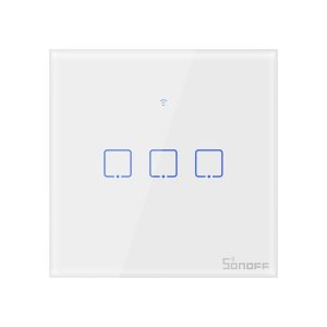 Sonoff TX T0 EU 3C 3-gang smart WiFi smart wall touch light switch (white)