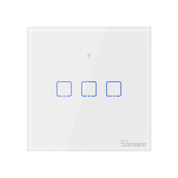 Sonoff TX T0 EU 3C 3-gang smart WiFi smart wall touch light switch (white)