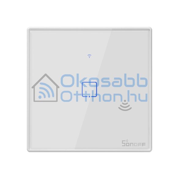 Sonoff TX T2 EU 1C 1-gang smart WiFi + RF wall touch light switch (white, with frame)