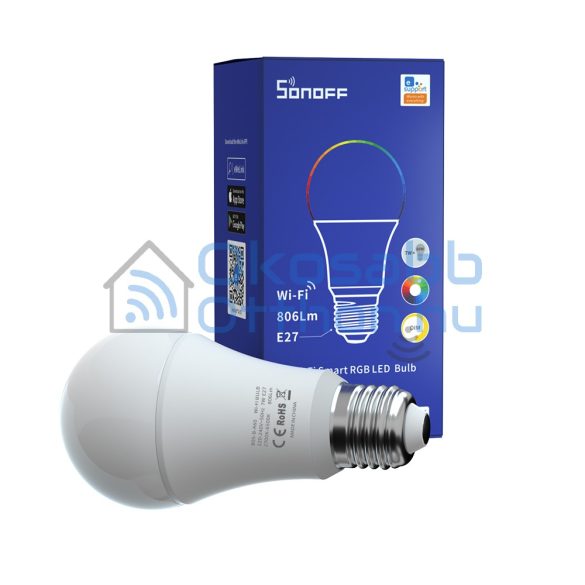 Sonoff B05-BL-A60 WiFi+Bluetooth LED dimmer smart bulb with RGBWC (color+warm/cold white) light (E27)