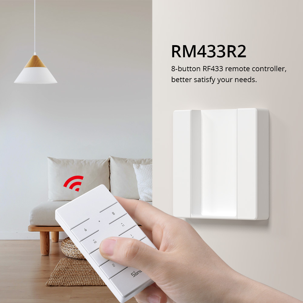 Sonoff RM433 R2 RF Fali tartó